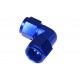 Adapter AN4 90' female-female coupler hose fitting Blue