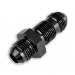 Adapter AN4 JIC bulkhead straight male hose fitting Black