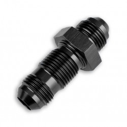 Adapter AN4 JIC bulkhead straight male hose fitting Black