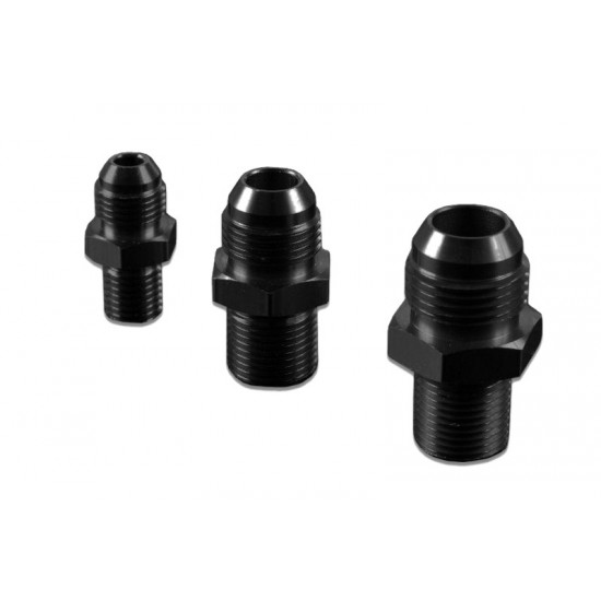 AN -4 AN4 JIC Flare to M10x1.5 metric male to male hose fitting adapter Black