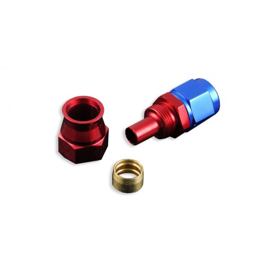 AN -4 AN4 JIC Straight PTFE Fuel Oil Fitting hose end Red