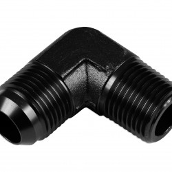 Adapter AN6-1/2 NPT 90' male-male coupler hose fitting Black