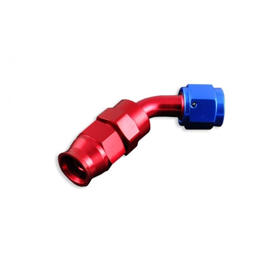 AN -6 AN6 JIC 45' Degree PTFE Fuel Oil Fitting hose end Red