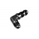 Adapter AN6 JIC bulkhead 90' male fuel hose fitting Black