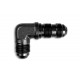 Adapter AN6 JIC bulkhead 90' male fuel hose fitting Black