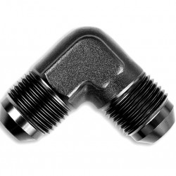Adapter AN6 90' male-male coupler hose fitting Black