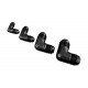 Adapter AN6 90' male-male coupler hose fitting Black