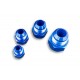 Adapter AN6 male to AN4 female JIC reducer hose fitting Blue