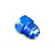 Adapter AN6 male to AN4 female JIC reducer hose fitting Blue
