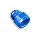 Adapter AN6 male to AN4 female JIC reducer hose fitting Blue