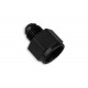 Adapter AN6 female to AN4 male JIC reducer hose fitting Black