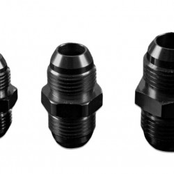 AN6 MALE to AN6 MALE JIC hose fitting adapter Black