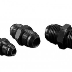 AN6 MALE to AN6 MALE JIC hose fitting adapter Black