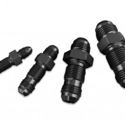 Adapter AN6 JIC bulkhead straight male hose fitting Black