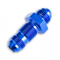 Adapter AN6 JIC bulkhead straight male hose fitting Blue