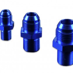 AN -6 AN6 JIC Flare to M16x1.5 metric male to male hose fitting adapter Blue