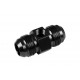 AN6 AN- 6 Adapter male-male with Inline port 1/8 NPT Fuel Oil Pressure Black
