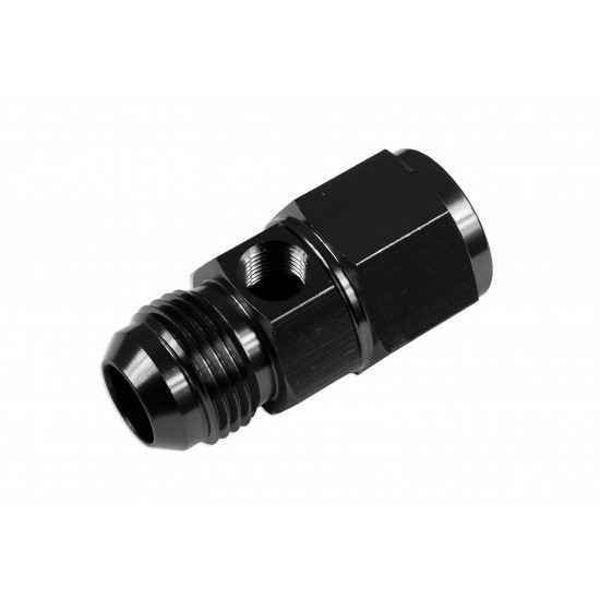 AN6 AN-6 Female-male inc Inline port 1/8 NPT Fuel Oil Pressure Gauge T-Piece Adapter Black