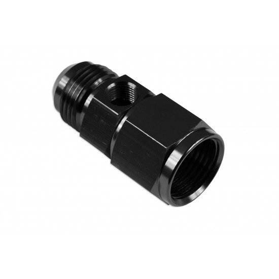 AN6 AN-6 Female-male inc Inline port 1/8 NPT Fuel Oil Pressure Gauge T-Piece Adapter Black