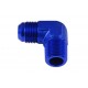 Adapter AN8-1/4 NPT 90' male-male coupler hose fitting Blue