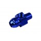 AN8 AN -8 to 1/4 NPT inline 1/8 NPT fuel oil adapter Blue