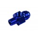 AN8 AN -8 to 1/4 NPT inline 1/8 NPT fuel oil adapter Blue