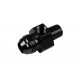 AN8 AN -8 to 3/8 NPT inline 1/8 NPT fuel oil adapter Black