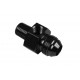 AN8 AN -8 to 3/8 NPT inline 1/8 NPT fuel oil adapter Black