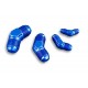 Adapter AN8 45' male-male coupler hose fitting Blue