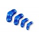 Adapter AN8 45' male-male coupler hose fitting Blue