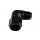 Adapter AN8 90' female-male coupler hose fitting Black