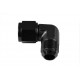 Adapter AN8 90' female-male coupler hose fitting Black