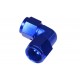 Adapter AN8 90' female-female coupler hose fitting Blue