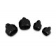 Adapter AN8 female to AN6 male JIC reducer hose fitting Black