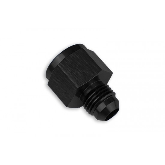 Adapter AN8 female to AN6 male JIC reducer hose fitting Black