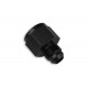 Adapter AN8 female to AN6 male JIC reducer hose fitting Black
