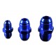 AN8 MALE to AN8 MALE JIC hose fitting adapter Blue