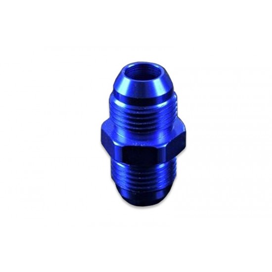 AN8 MALE to AN8 MALE JIC hose fitting adapter Blue