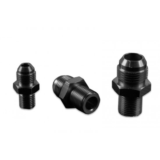 AN -8 AN8 JIC Flare to M16x1.5 metric male to male hose fitting adapter Black