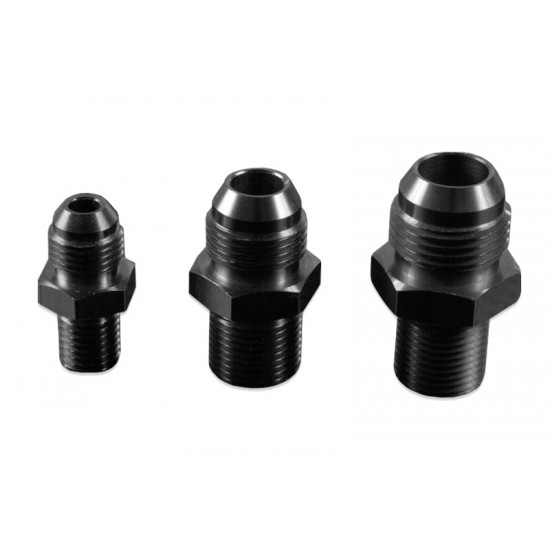 AN -8 AN8 JIC Flare to M16x1.5 metric male to male hose fitting adapter Black