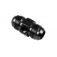 AN8 AN- 8 Adapter male-male with Inline port 1/8 NPT Fuel Oil Pressure Black