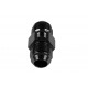 AN8 AN- 8 Adapter male-male with Inline port 1/8 NPT Fuel Oil Pressure Black