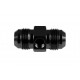 AN8 AN- 8 Adapter male-male with Inline port 1/8 NPT Fuel Oil Pressure Black