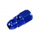 AN8 AN-8 Female-male inc Inline port 1/8 NPT Fuel Oil Pressure Gauge T-Piece Adapter Blue