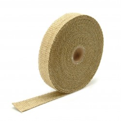 Tan Glass Fiber Exhaust Wrap 2.5cm x 30m (1