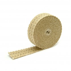 Tan Glass Fiber Exhaust Wrap 2.5cm x 4.5m (1