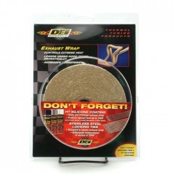 Tan Glass Fiber Exhaust Wrap 2.5cm x 4.5m (1