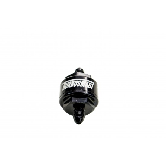 Turbosmart Billet Turbo Oil Feed Filter 44um AN-4 - Black