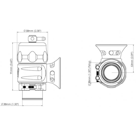 Blow off BOV Turbosmart TS-0205-1300 Supersonic