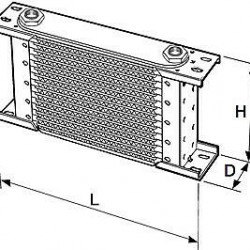 Setrab Proline oil cooler 50-row 330 x 389 mm (235mm)
